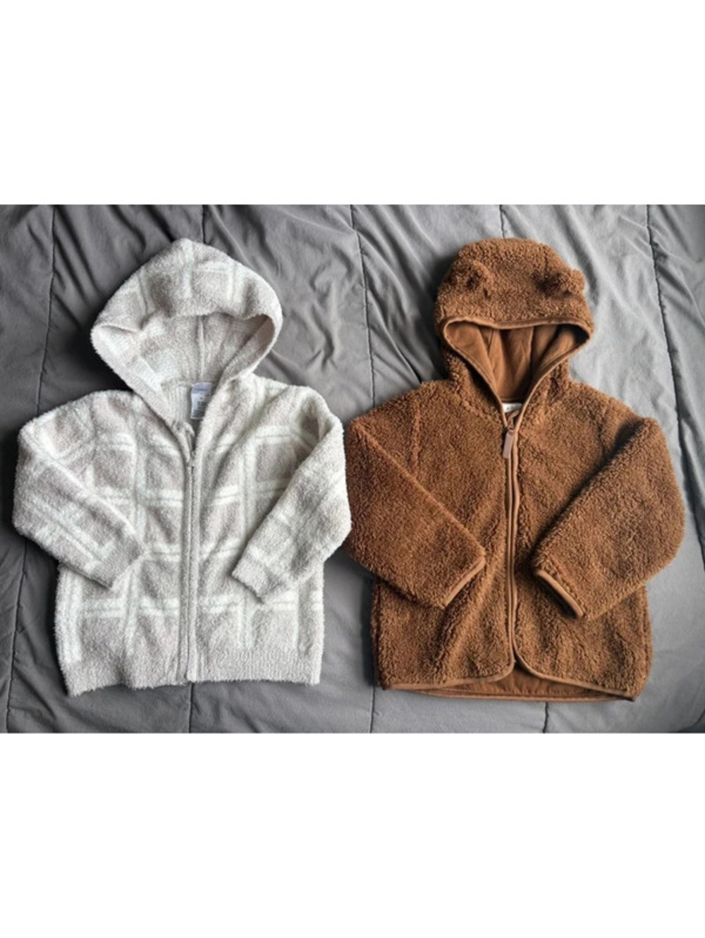 Two 2T Fuzzy Fall Boys Jackets